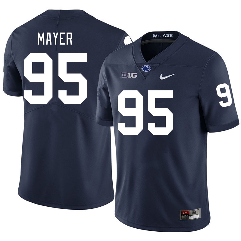 Men #95 Jordan Mayer Penn State Nittany Lions College Football Jerseys Stitched-Navy